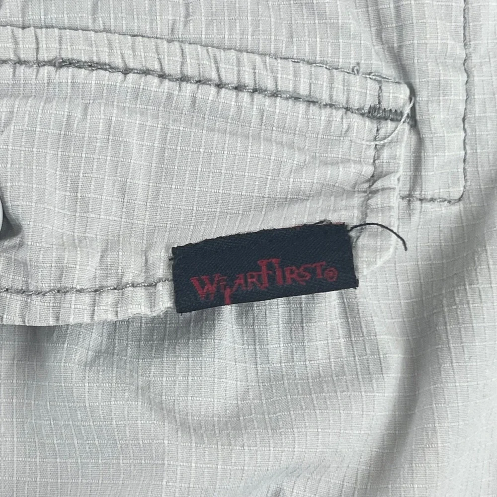 WearFirst Mens Grey Ripstop Cargo Shorts Size 42 Free-Band Stretch Utility - Picture 8 of 9